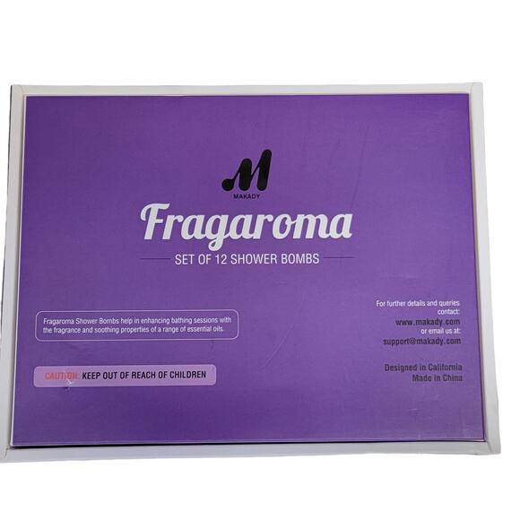 Fragaroma Shower Bombs 10 ct Eucalyptus Peppermint Lavender Rose Essential Oils - Picture 6 of 6